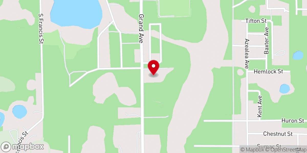 Map showing location of Faith Life Fellowship