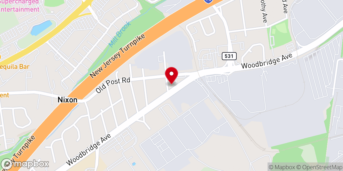 Map showing location of New Jersey Healthy Church