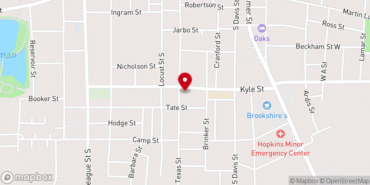 Map showing location of Wesley United Methodist Church