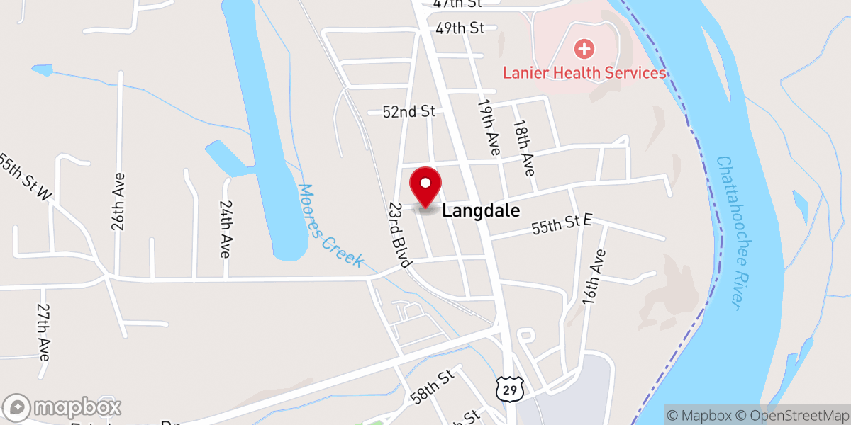 Map showing location of New Life Ministries Inc