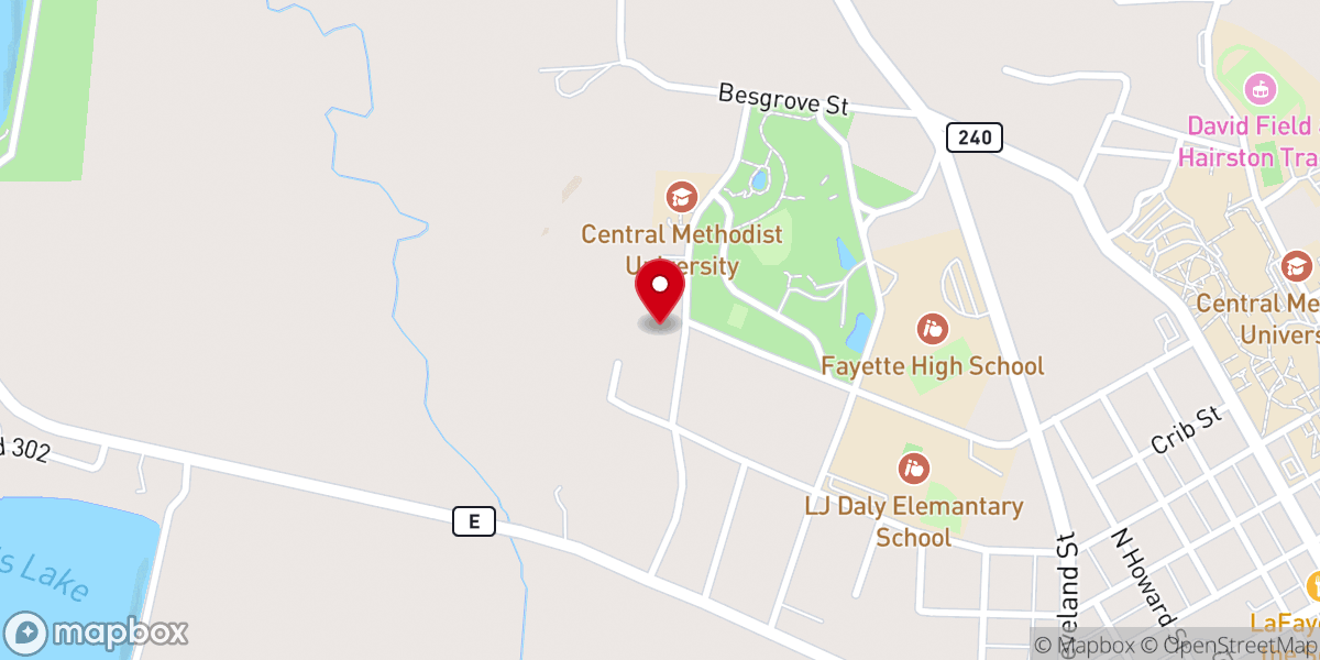 Map showing location of Shepherd of the Hills Lutheran Church
