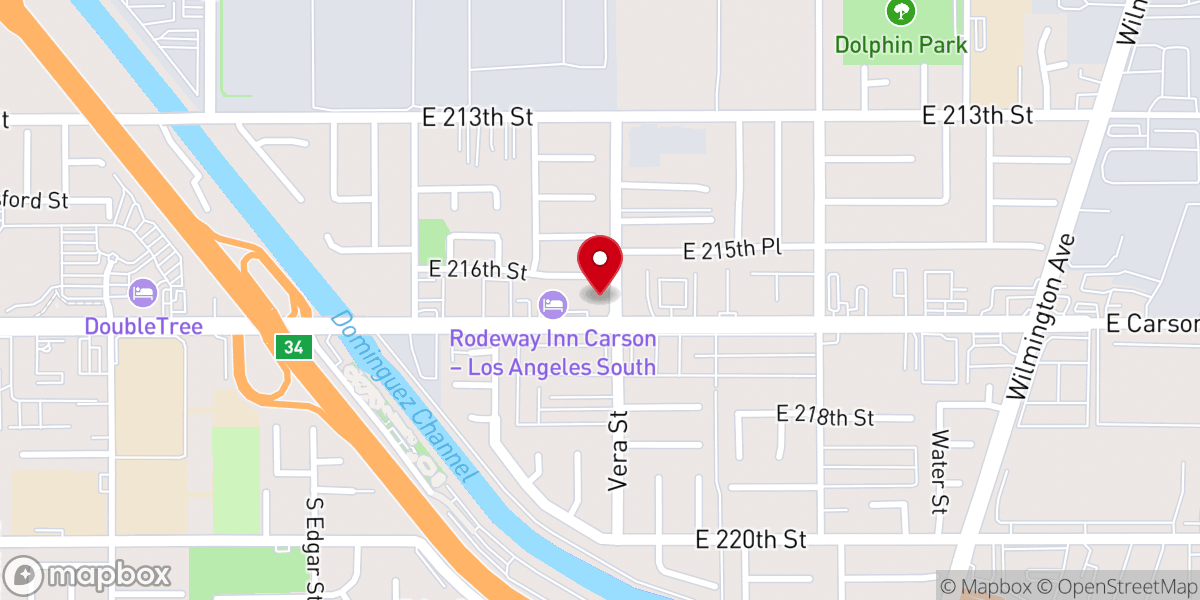 Map showing location of Bethel Baptist Church and Christian School
