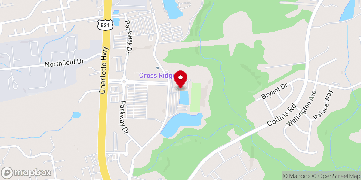 Map showing location of Indian Land YMCA