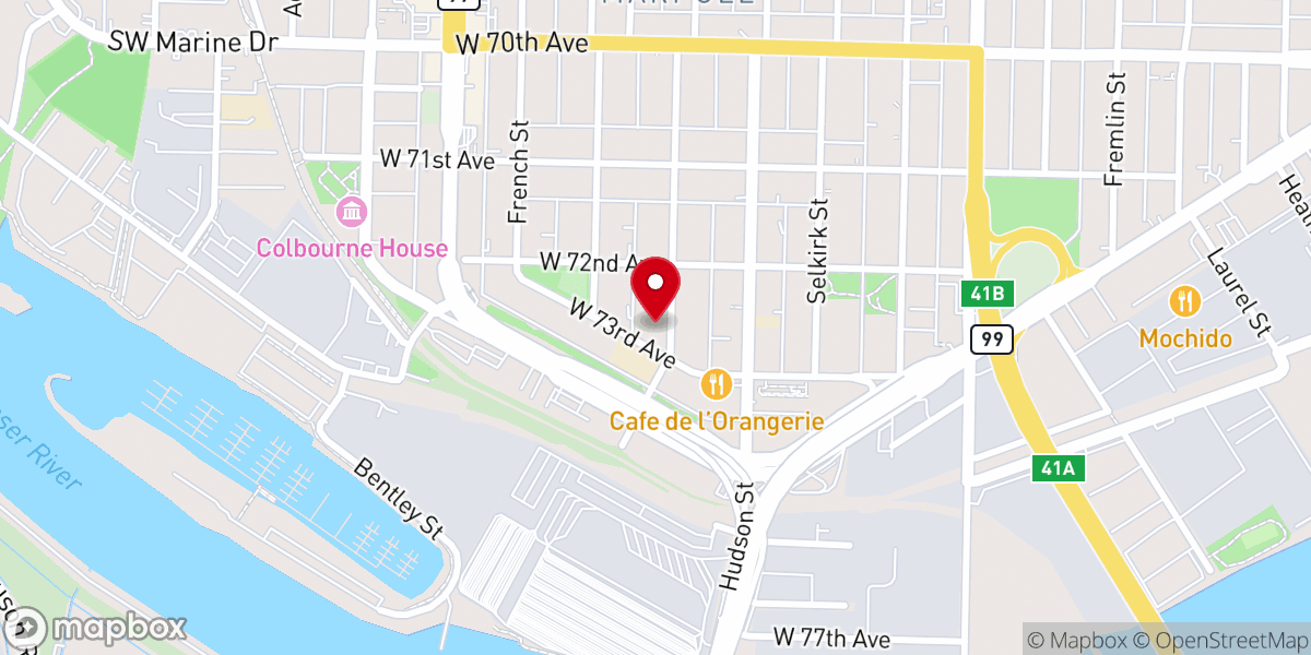 Map showing location of St. Anthony of Padua Parish
