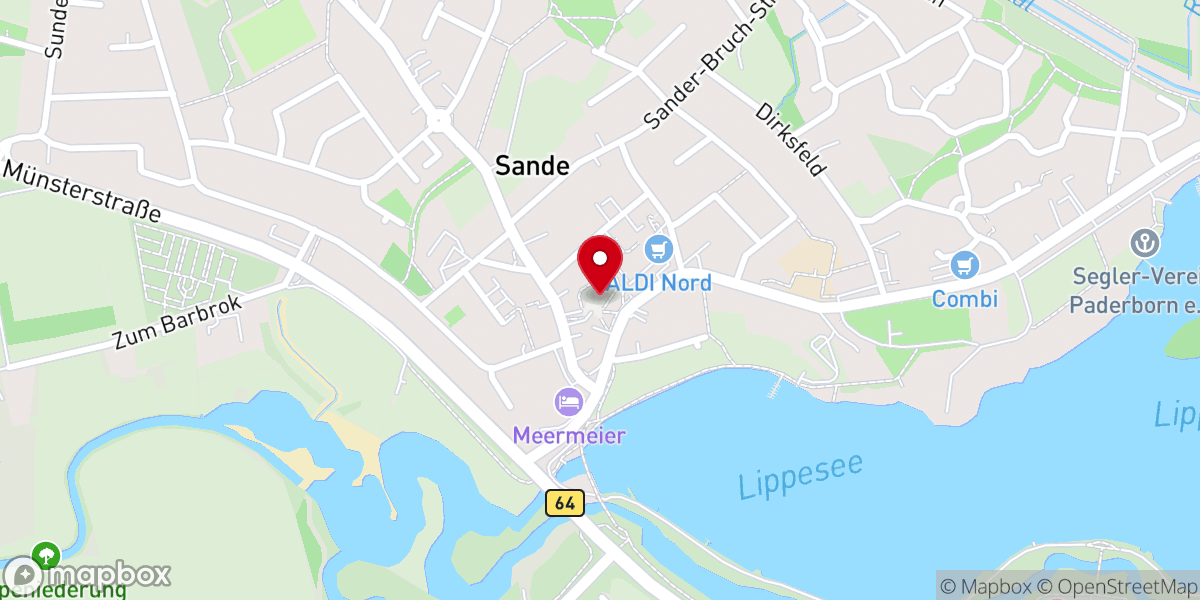 Map showing location of Kath. Kirche St. Marien, Sande