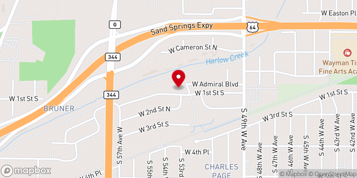 Map showing location of Glory Refuge Church