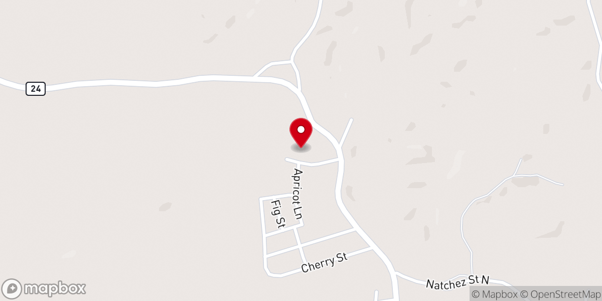 Map showing location of New Zion Hill Baptist Church