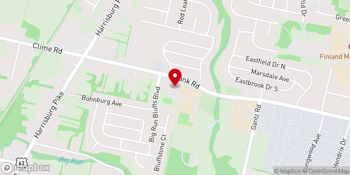 Map showing location of Central Baptist Church