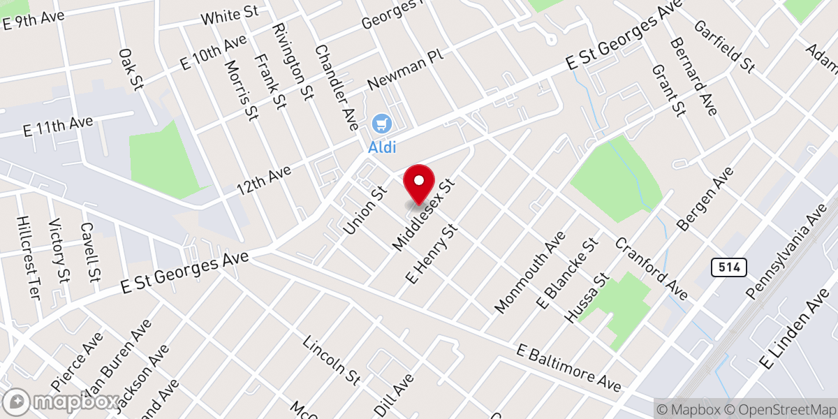 Map showing location of Morning Star Community Christian
