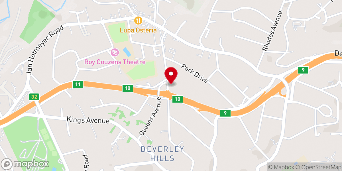 Map showing location of St Elizabeth's Anglican Church
