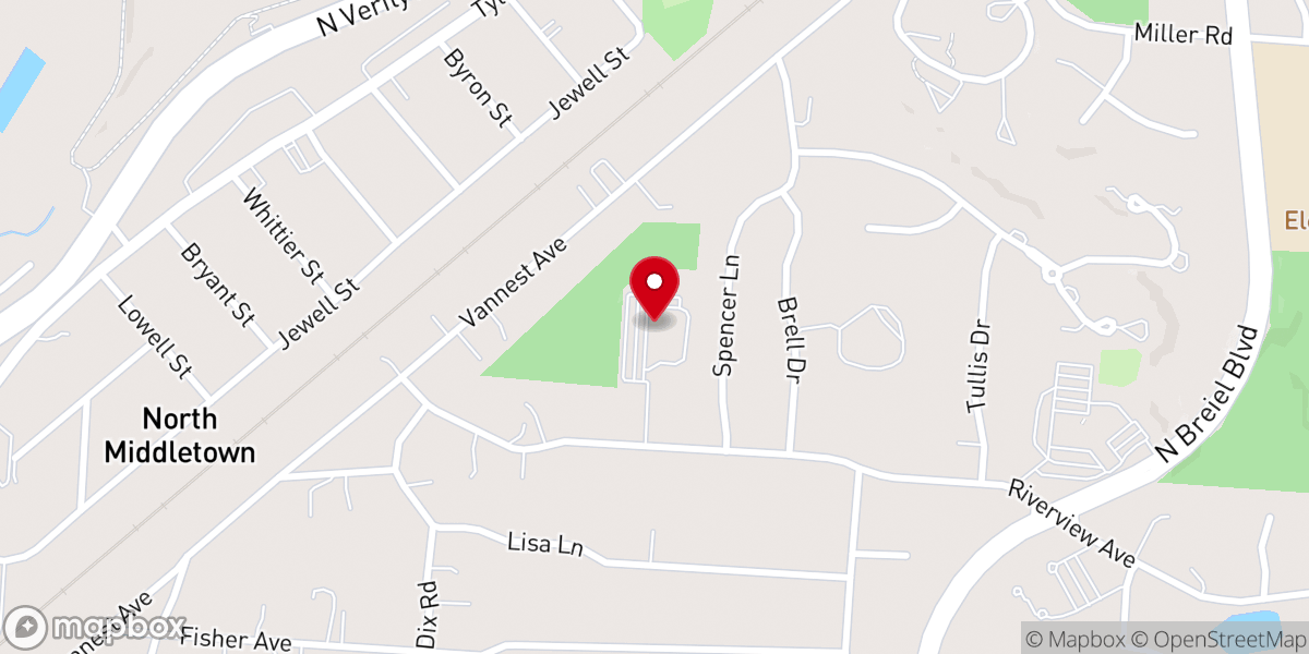 Map showing location of University Baptist Church