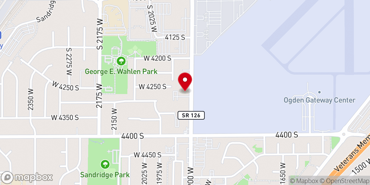 Map showing location of North Park Church