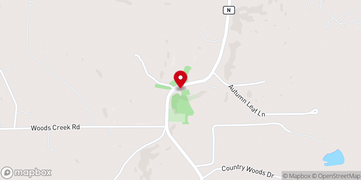 Map showing location of Mount Calvary Church