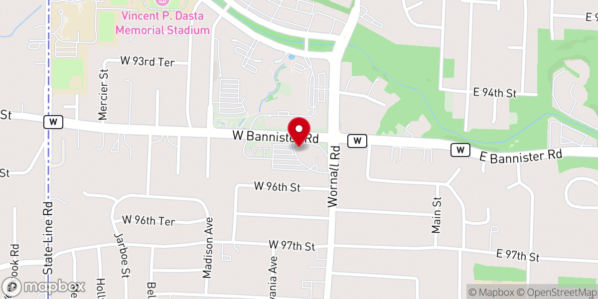 Map showing location of Colonial Presbyterian Church