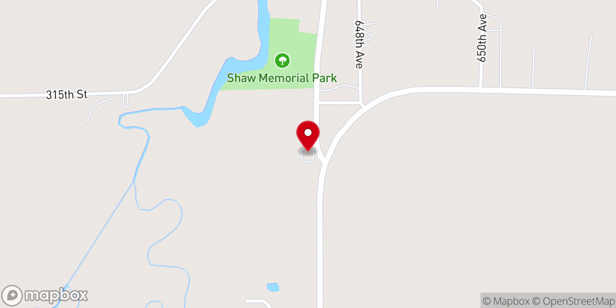Map showing location of Saint Matthews Church