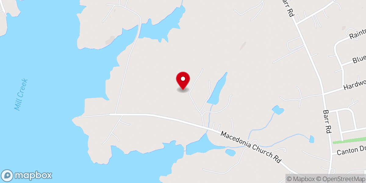 Map showing location of Macedonia Missionary Baptist Church