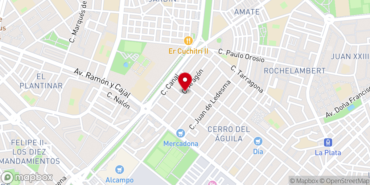 Map showing location of Iglesia Evangélica Presbiteriana de Sevilla