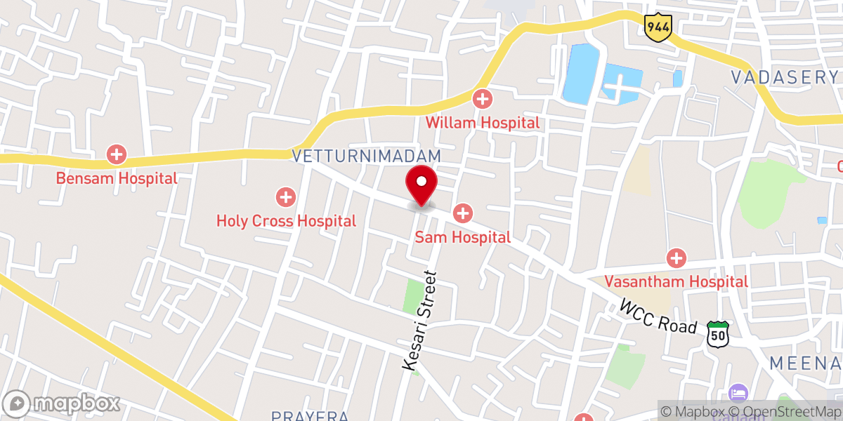 Map showing location of God's Love Ministries