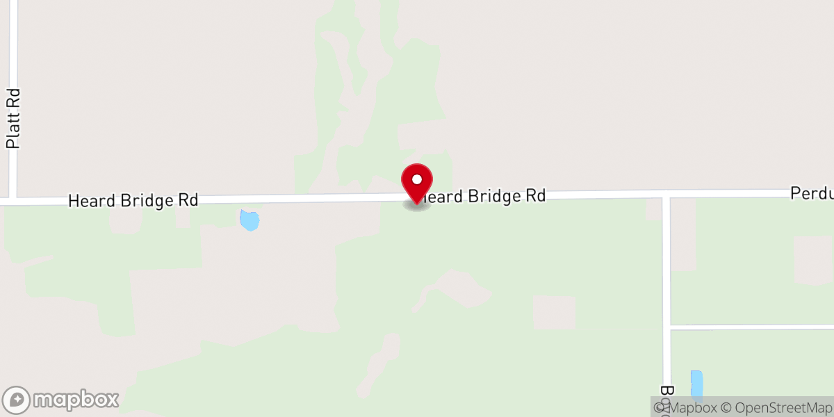 Map showing location of Lake Area Bible Church
