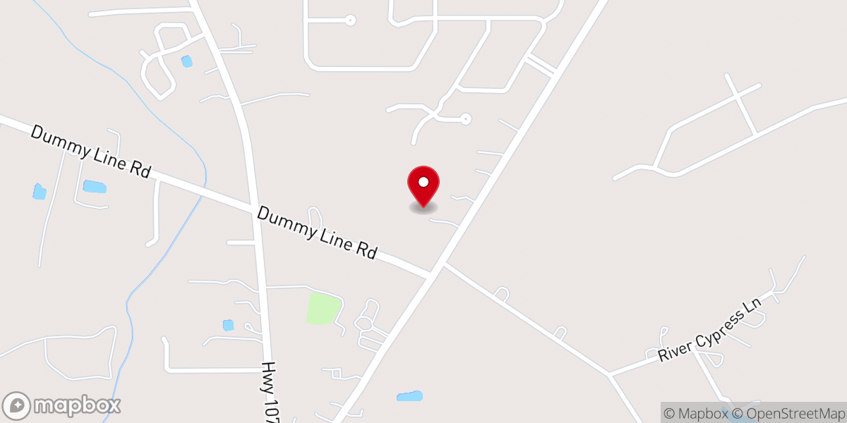 Map showing location of North Cross Methodist Mother's Day Out