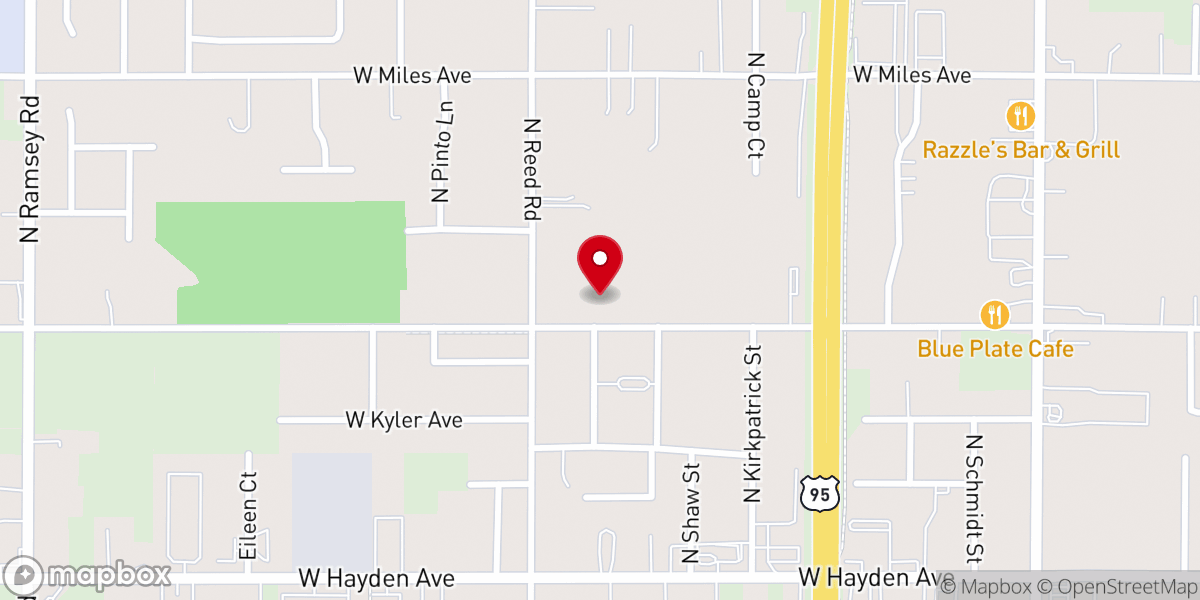 Map showing location of Family Worship Center