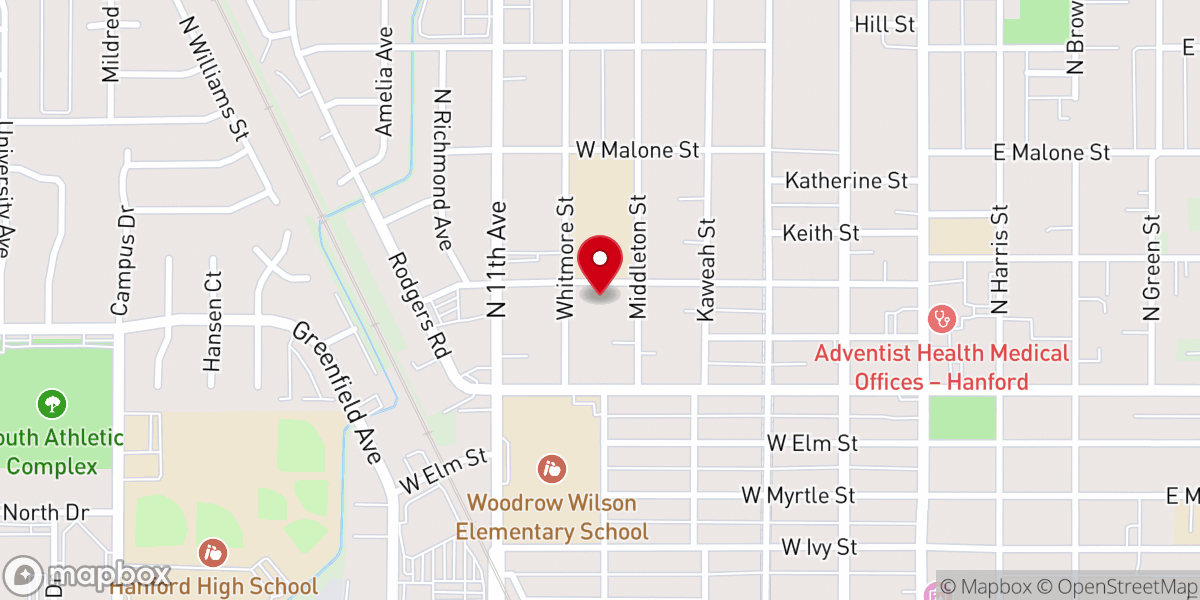 Map showing location of Iglesia La Gran Commission