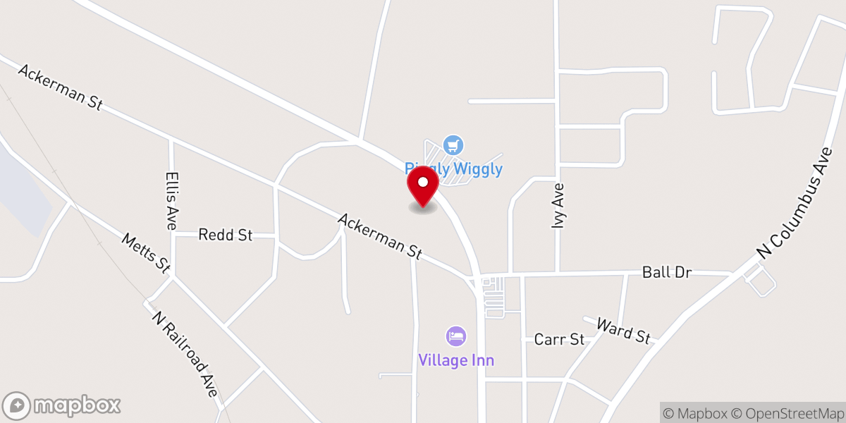 Map showing location of Mini Storage Unit #1 (North Church Unit #1)