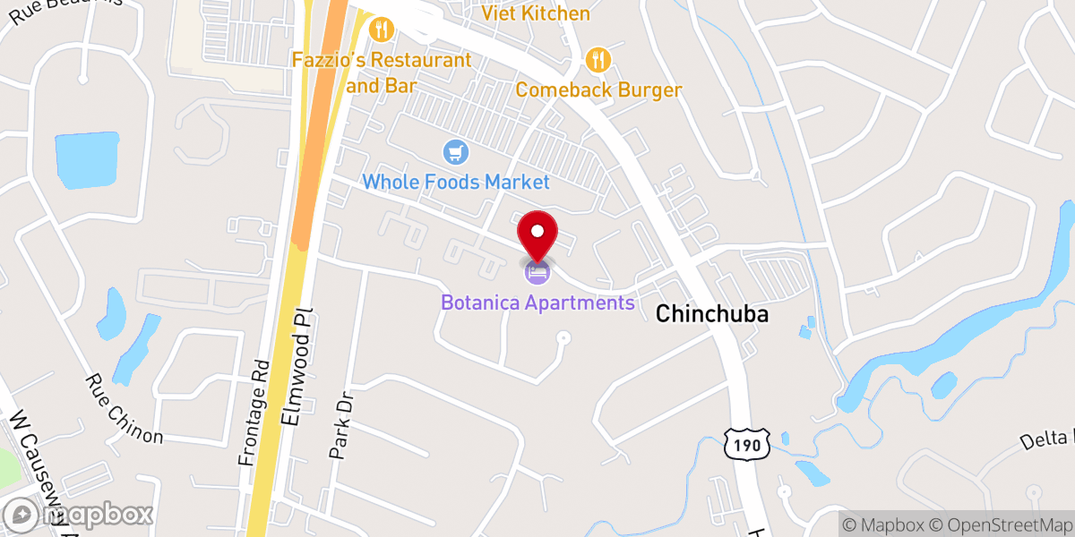 Map showing location of Botanica Apartments