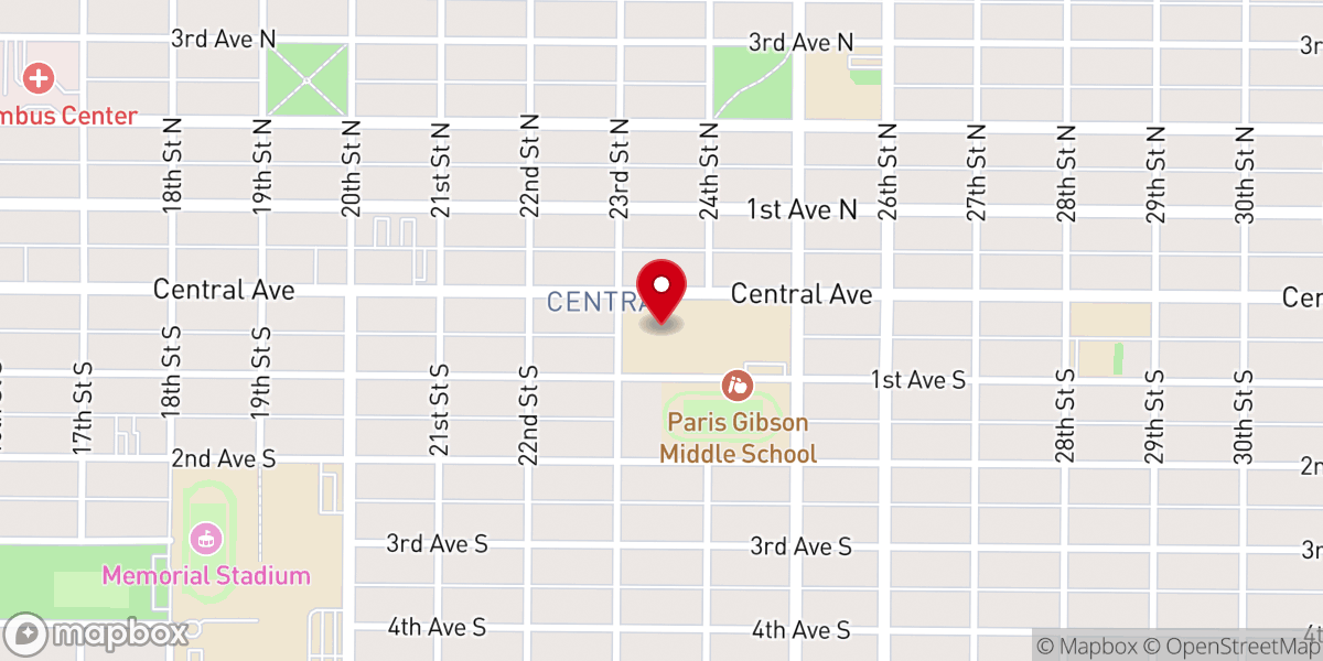 Map showing location of Believers of Great Falls Church