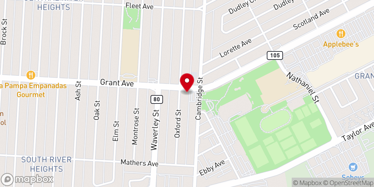 Map showing location of Bethesda Church