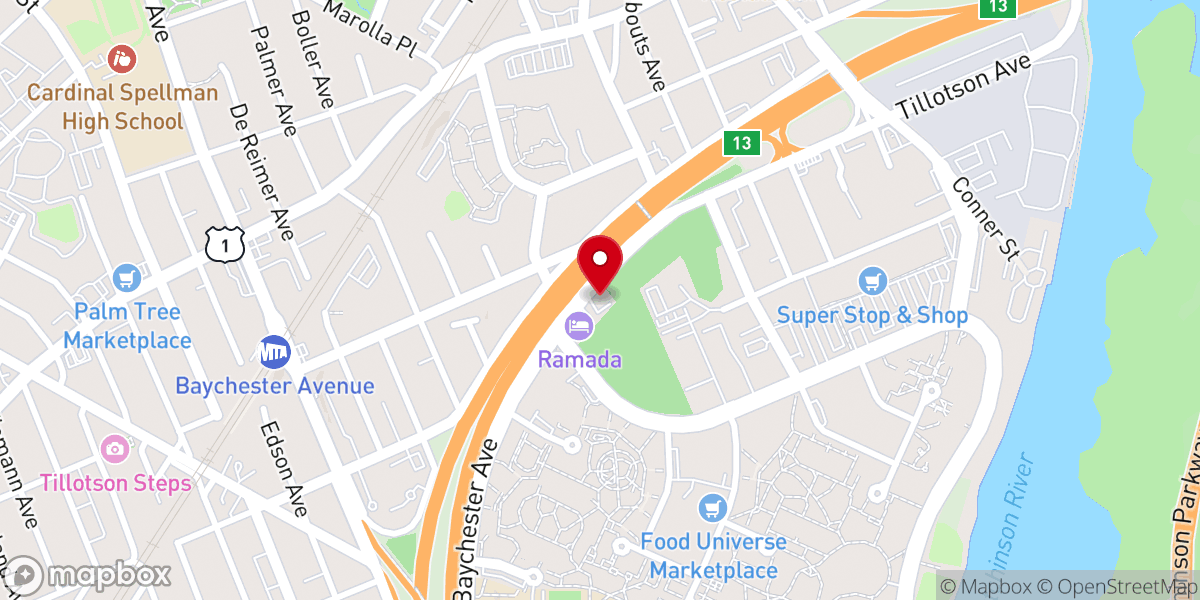 Map showing location of Co-op City Seventh Day Adventist Church - Food Distribution Center