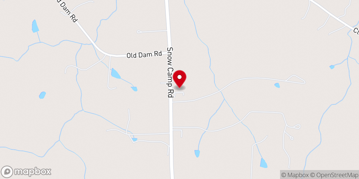 Map showing location of Bethlehem Wesleyan Church