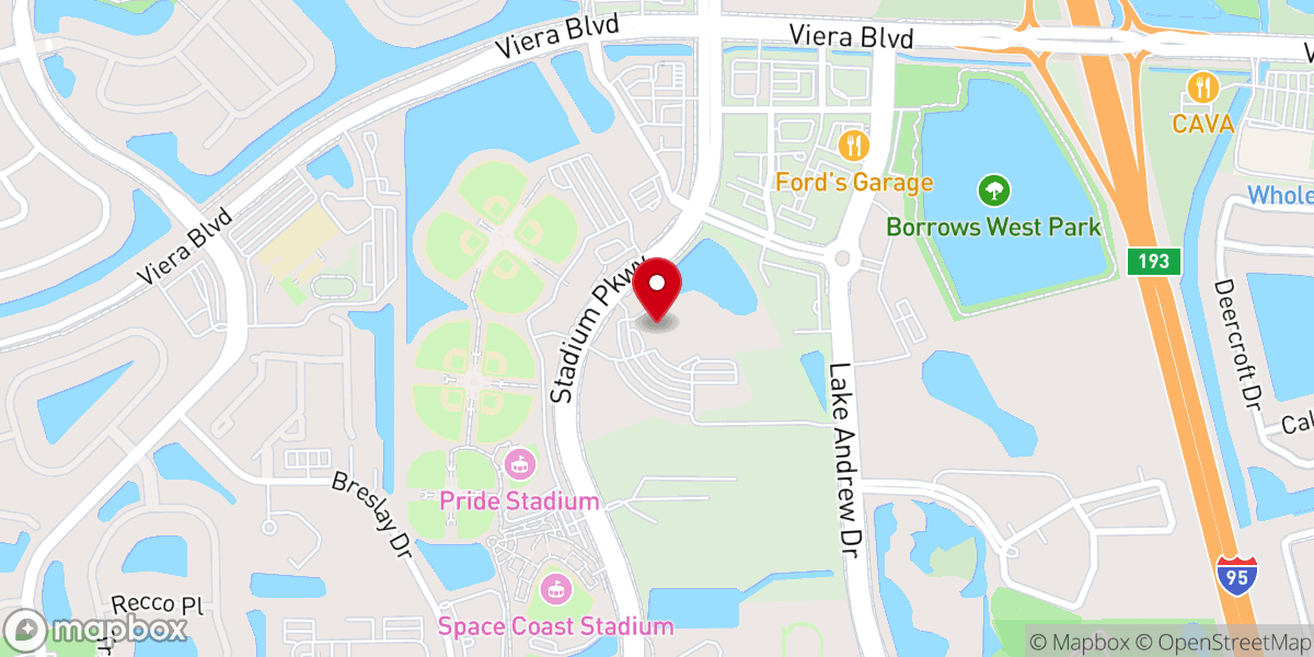 Map showing location of St. John the Evangelist Catholic Community