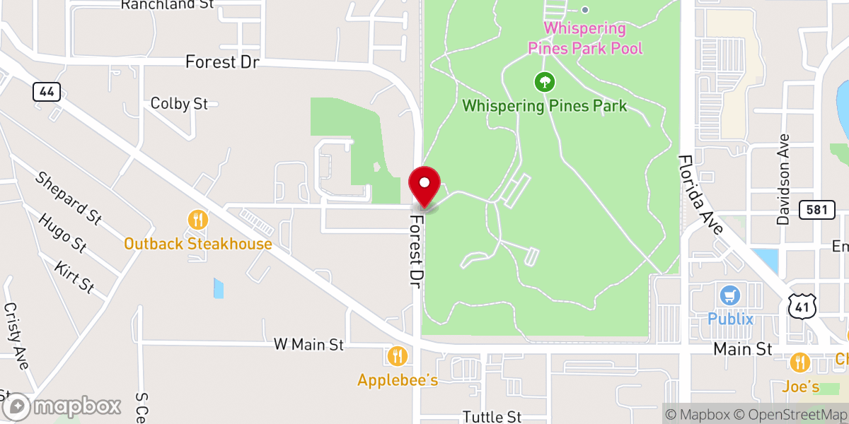 Map showing location of Grace Place Assembly