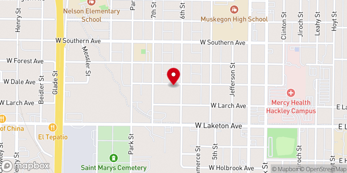 Map showing location of St. Michael's Divine Mercy Adoration Chapel