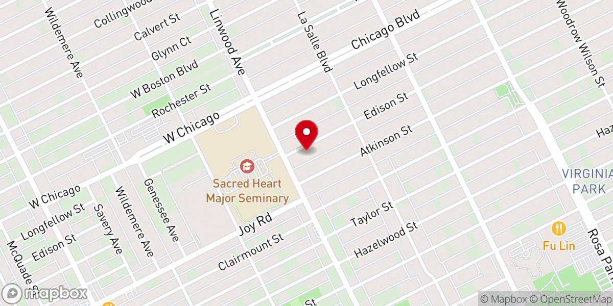 Map showing location of St Paul African Methodist Episcopal Zion Church