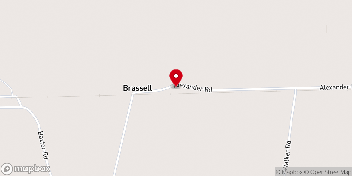 Map showing location of St John Missionary Baptist Church