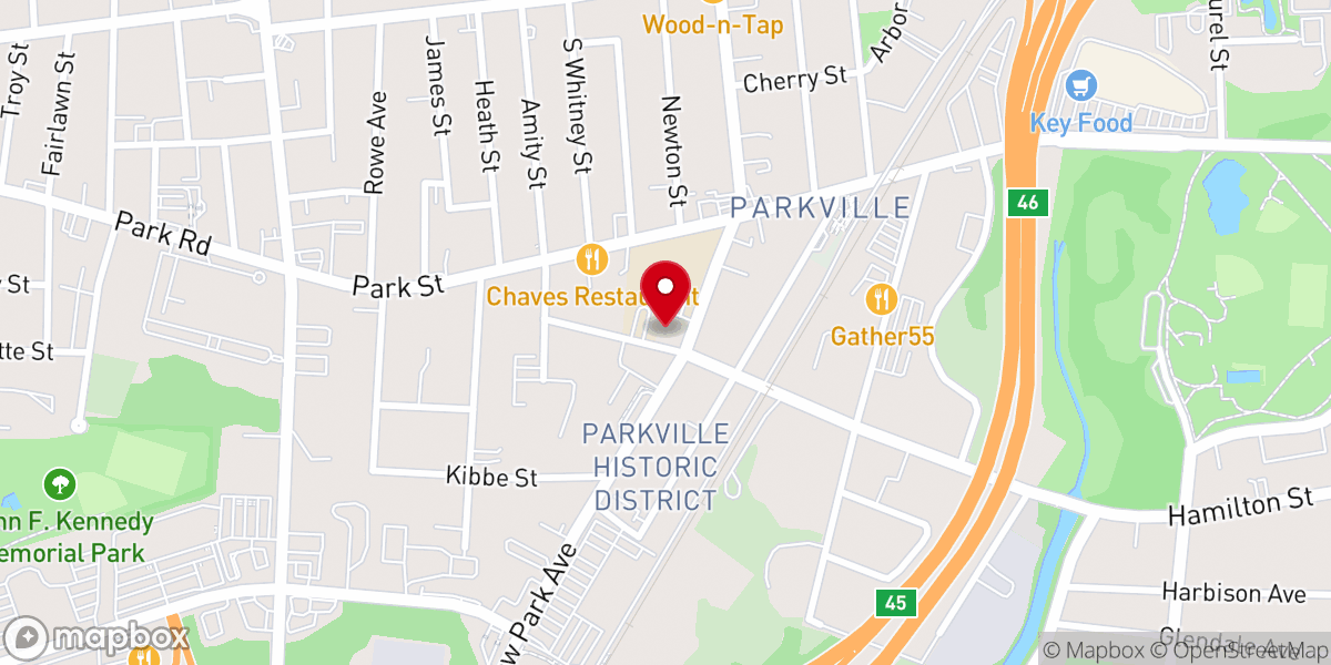 Map showing location of Grace Episcopal Church