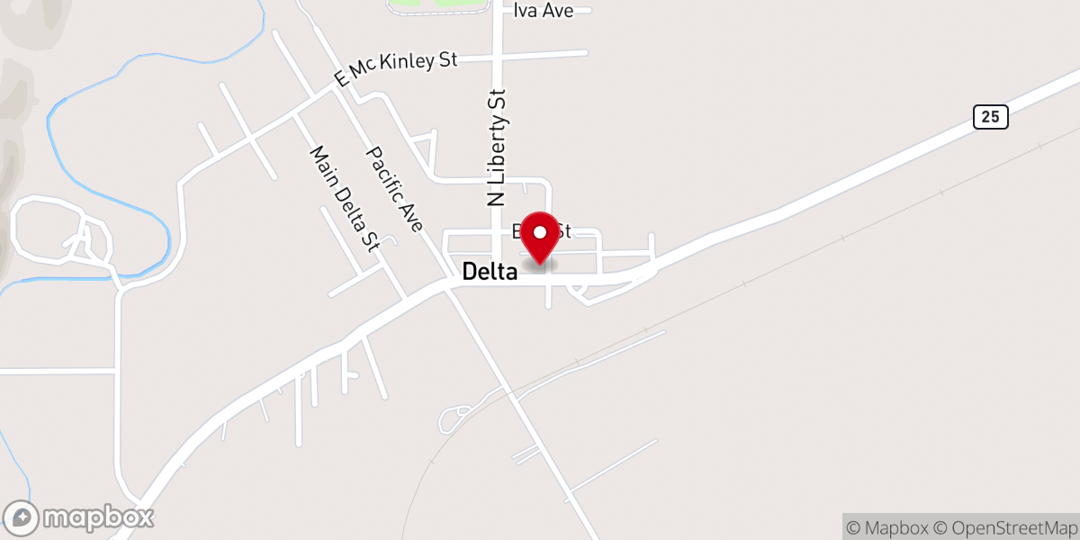Map showing location of New Life Fellowship Church of God of Prophecy