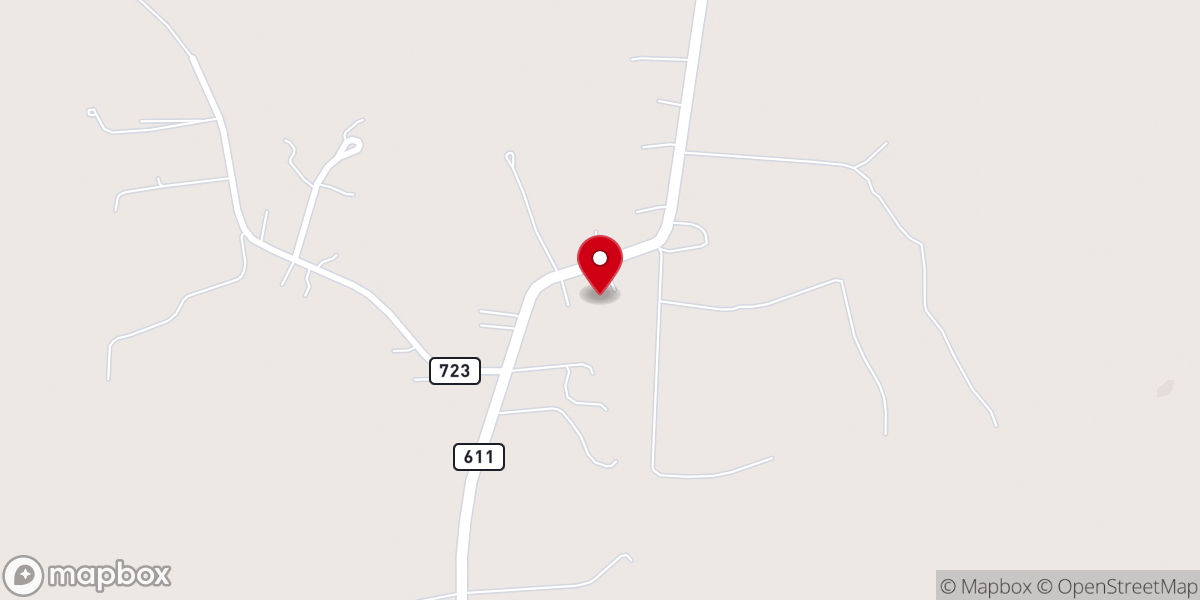 Map showing location of Church Rd