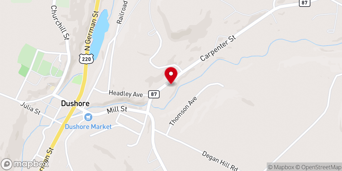 Map showing location of Shepherd of the Hills Lutheran Church, Zion Chapel