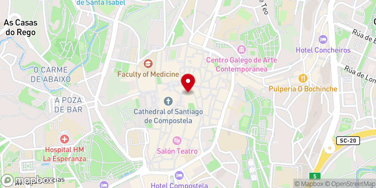 Map showing location of Museo Arte Sacro San Paio Antealtares