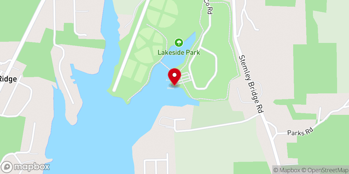 Map showing location of Pell City's Lakeside Boat Ramp