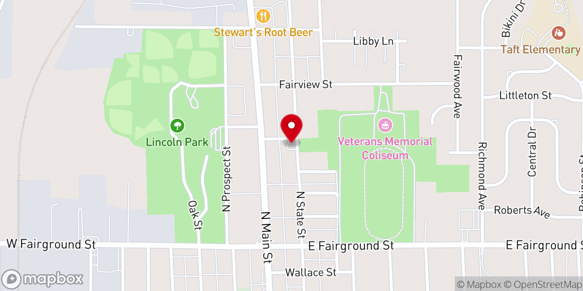 Map showing location of State Street Community Church