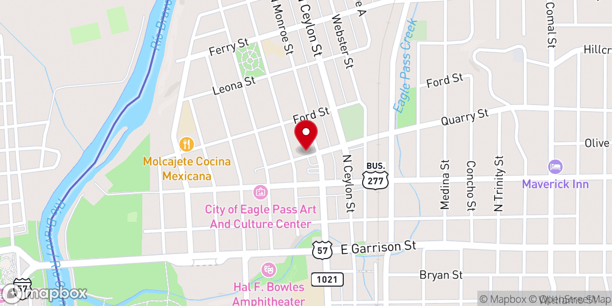 Map showing location of First United Methodist Church