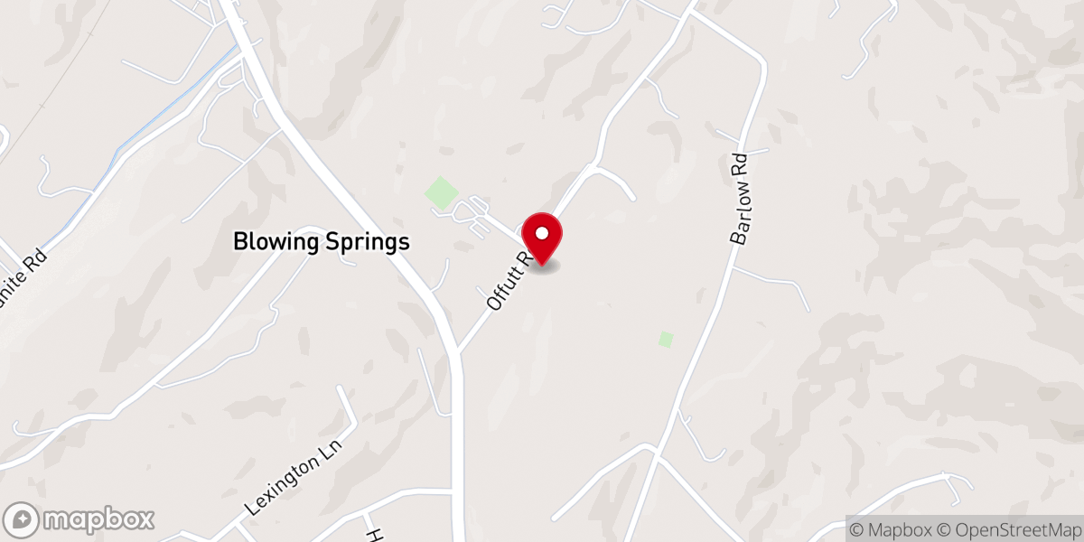 Map showing location of His Hands Reaching Worship Center