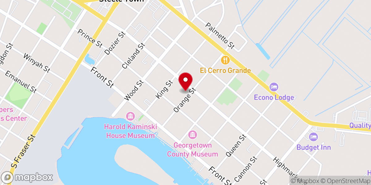 Map showing location of Duncan Memorial Methodist Church