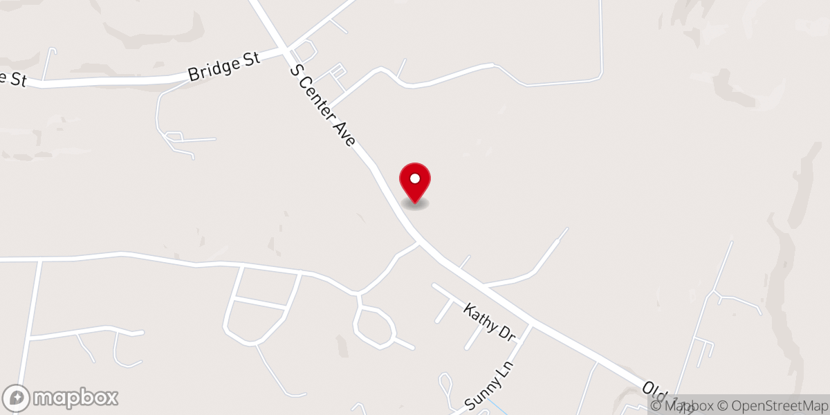 Map showing location of New Life Tabernacle