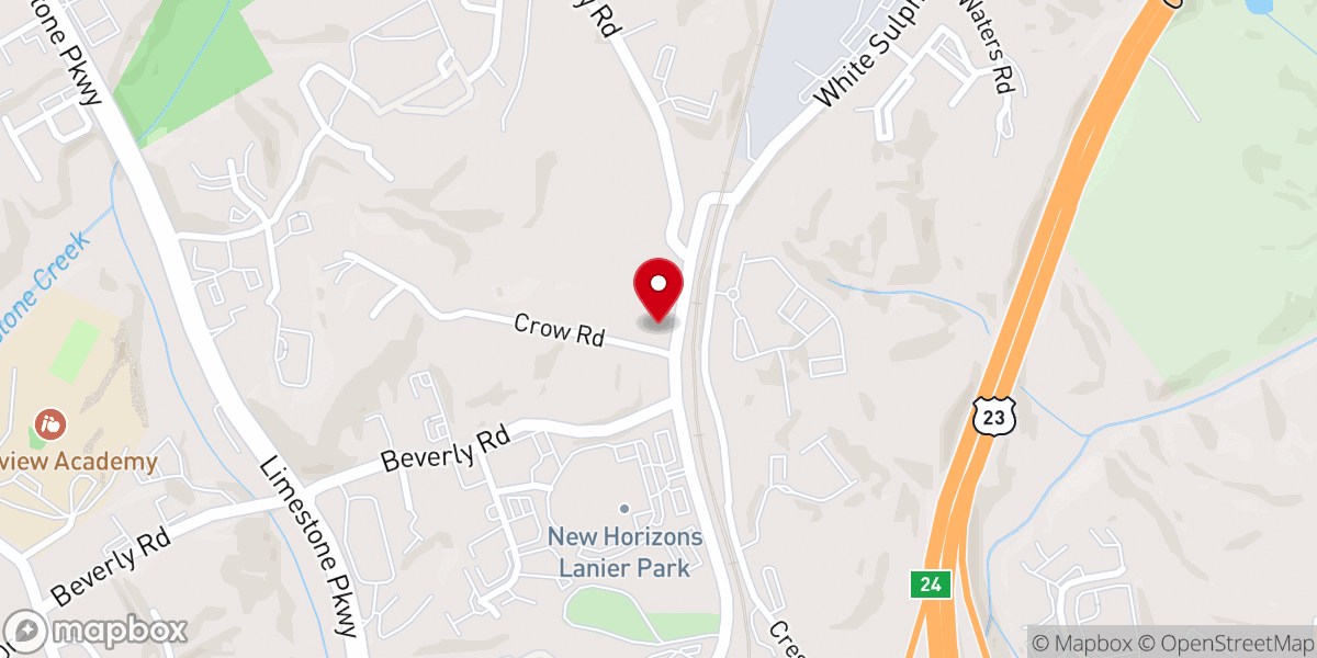 Map showing location of Faith Baptist Church