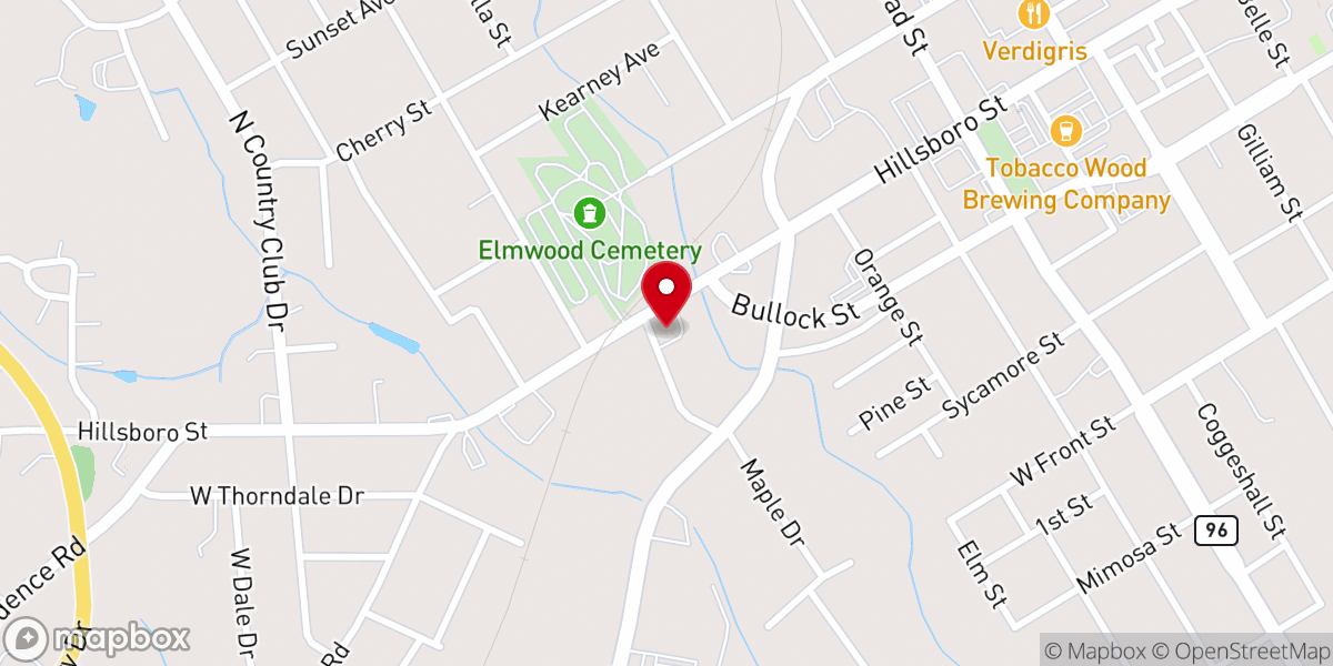 Map showing location of Community Fellowship Christian